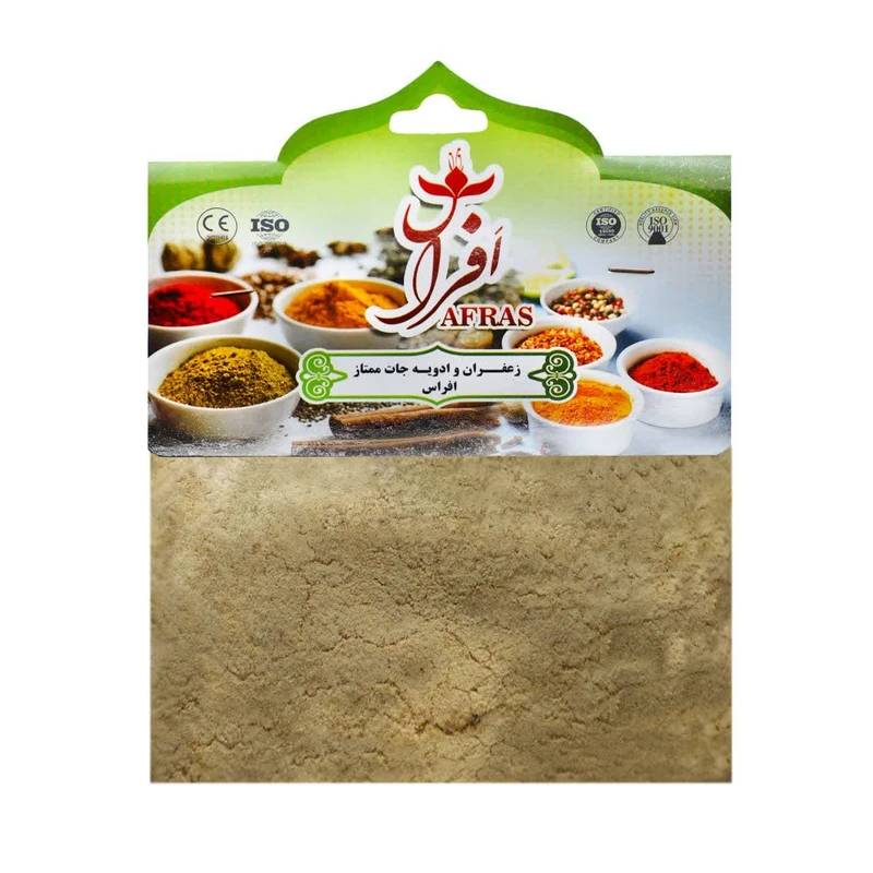 پودر پیاز افراس 50 گرم، محصولی خالص و تهیه شده از باکیفیتترین پیازهای تازه است